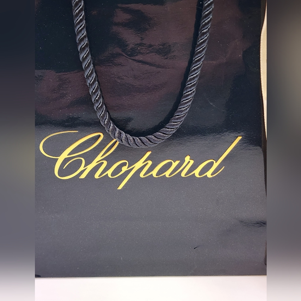 Chopard Navy Gift Bag with Gold Ribbon - Picture 2 of 7